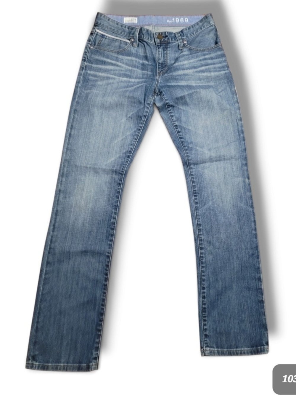 GAP - 27X31 Light Blue Straight-Leg Jeans
